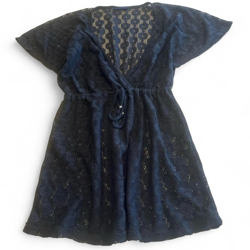 Apt. 9 Lace Cover Up Dress Women's M Black Swimwear Club Wear Summer Vacay Pool
